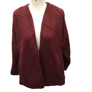 Maria Stanley Luca sweater coat burgundy  S/XS